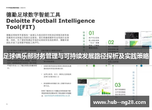 足球俱乐部财务管理与可持续发展路径探析及实践策略 足球俱乐部财务管理与可持续发展路径探析及实践策略