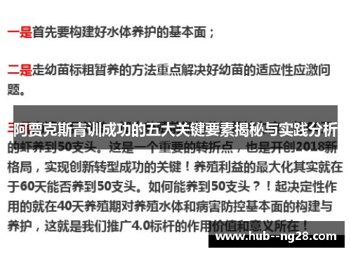 阿贾克斯青训成功的五大关键要素揭秘与实践分析